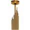 Gold Stainless Steel Vertical Pipe Stand Candle Holder Set